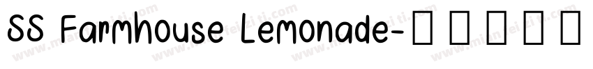 SS Farmhouse Lemonade字体转换